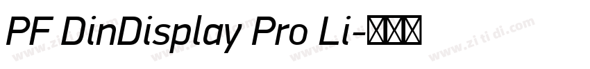 PF DinDisplay Pro Li字体转换
